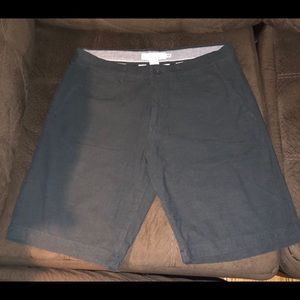 H&M Linen Shorts. Navy Blue. Size 34